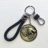 Game of Thrones Black rope Keychain pendant