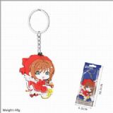 Card Captor Sakura Double-sided soft rubber Keycha