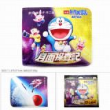 Doraemon Short color picture two fold wallet Purse