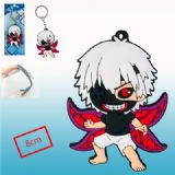 Tokyo Ghoul anime rubber keychain