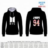 BTS Full Color Patch pocket Sweatshirt Hoodie 