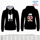 BTS Full Color Patch pocket Sweatshirt Hoodie