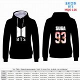 BTS Full Color Patch pocket Sweatshirt Hoodie