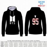 BTS Full Color Patch pocket Sweatshirt Hoodie