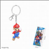 Super Mario Bros Mario Double-sided soft keychain 