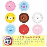 BTS-2 Brooch Price For 8 Pcs A Set 58MM