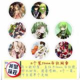 Geass-2 Brooch Price For 8 Pcs A Set 58MM