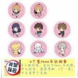 Card Captor Brooch Price For 8 Pcs A Set 58MM