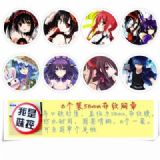 Date A Live Brooch Price For 8 Pcs A Set 58MM