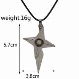 Naruto shuriken necklace pendant price for 12pcs