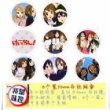 K-ON! Brooch Price For 8 Pcs A Set 58MM