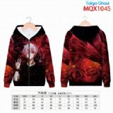 Tokyo Ghoul zipper Patch pocket Coat Hoodie