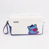 BTS BT21 Hippo PU Canvas storage bag