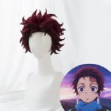 Demon Slayer Kimets Kamado Tanjirou cospaly wig