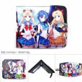 Sailormoon Full color short Snap button Wallet