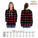 Maruto Full color zipper hooded Patch pocket Coat 