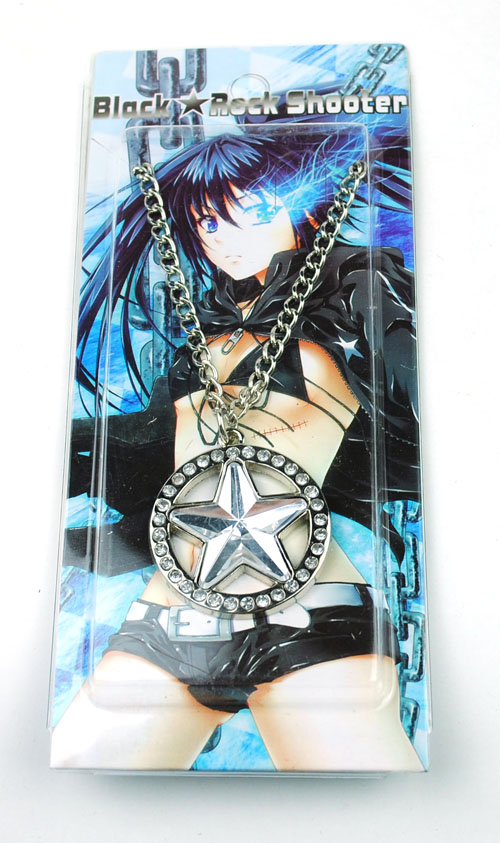Blace Rock Shooter anime necklace