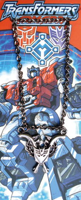 transformer anime necklace