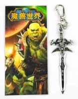 World Of Warcraft anime keychain