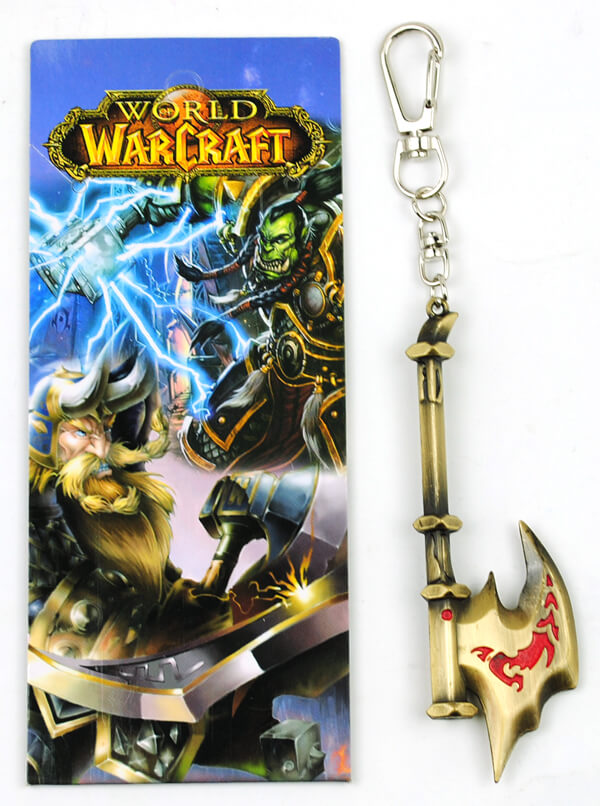 World Of Warcraft anime keychain