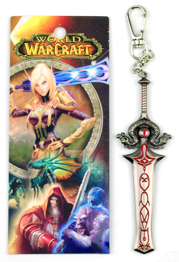 World Of Warcraft anime keychain