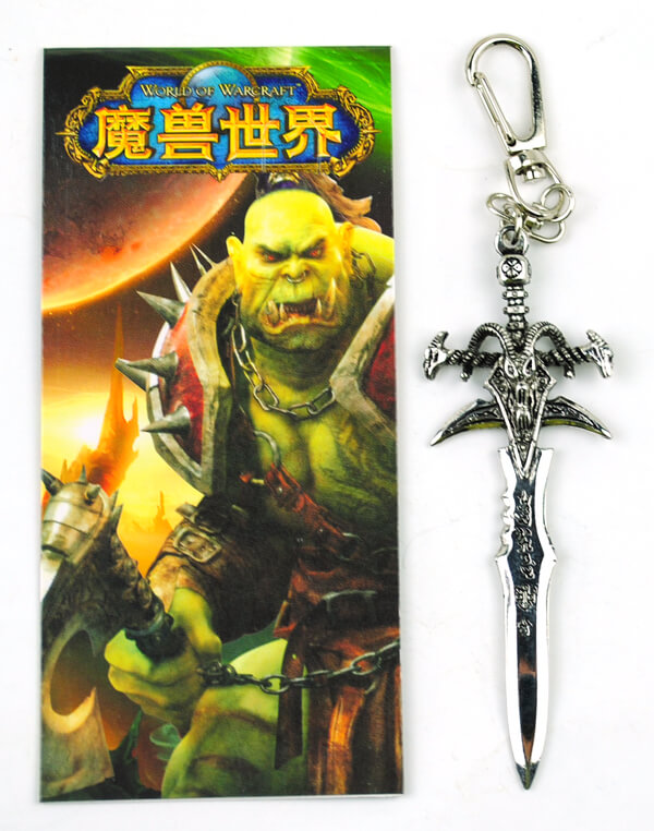 World Of Warcraft anime keychain