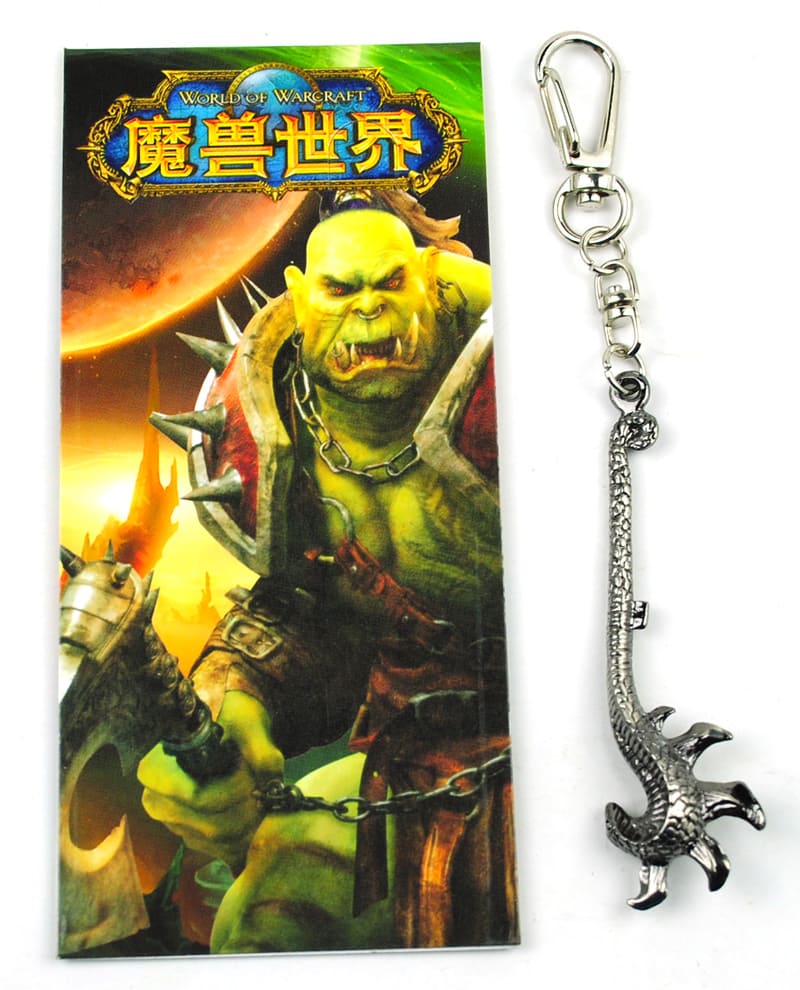 World Of Warcraft anime keychain