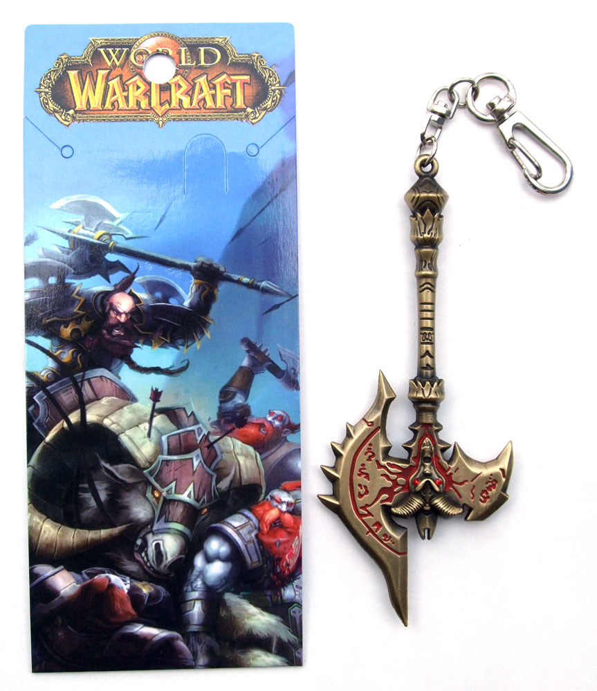 World Of Warcraft anime keychain