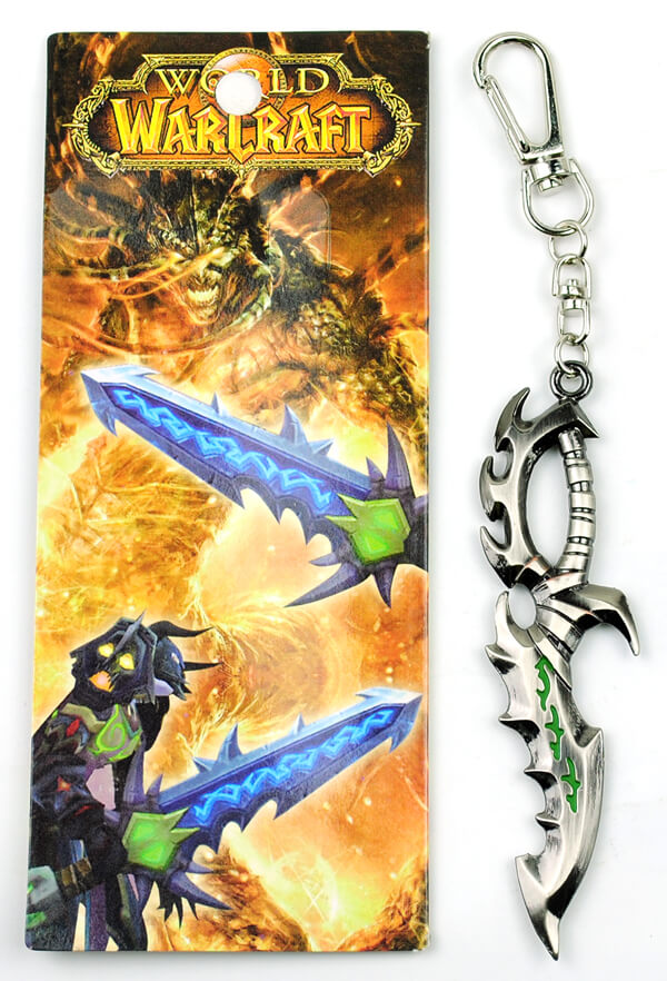 World Of Warcraft anime keychain