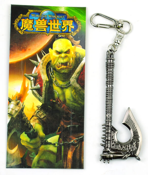 World Of Warcraft anime keychain