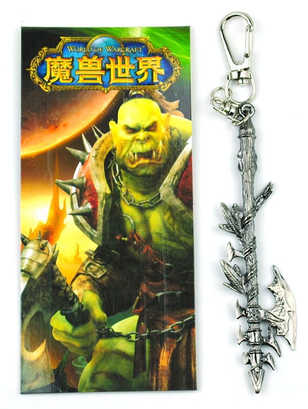 World Of Warcraft anime keychain