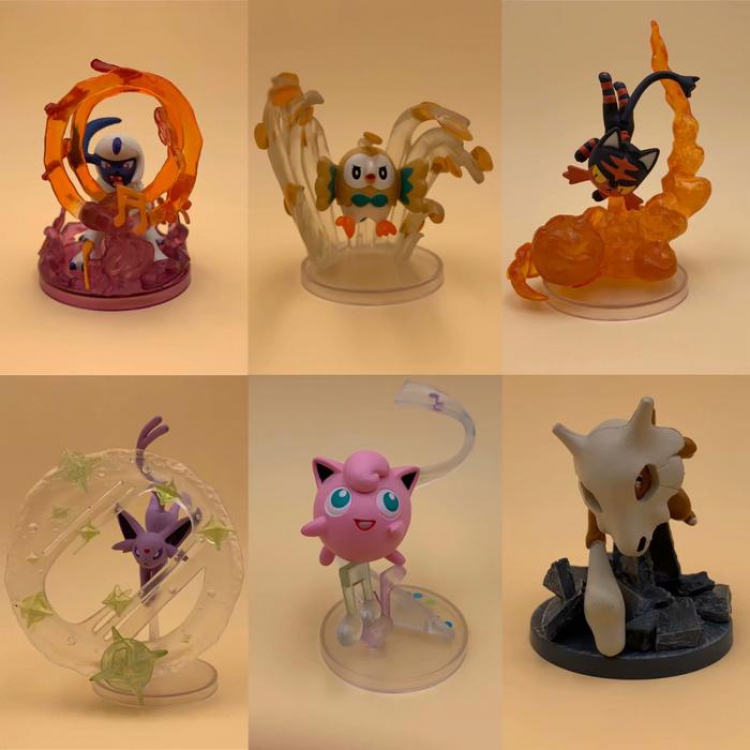 Pokemon a set of six Boxed Figure Decoration Model
