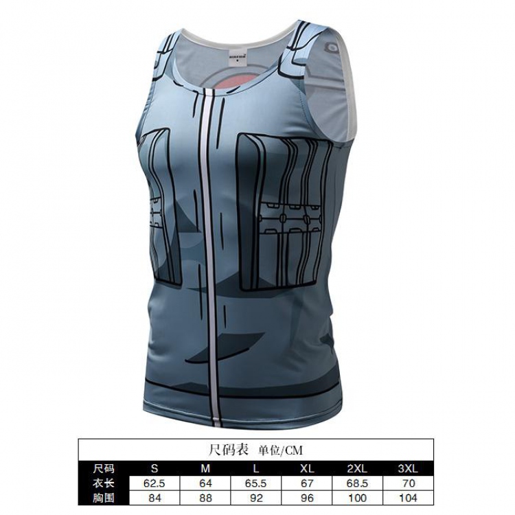 Naruto Cartoon Print Muscle Vest Men's Sports T-Shirt