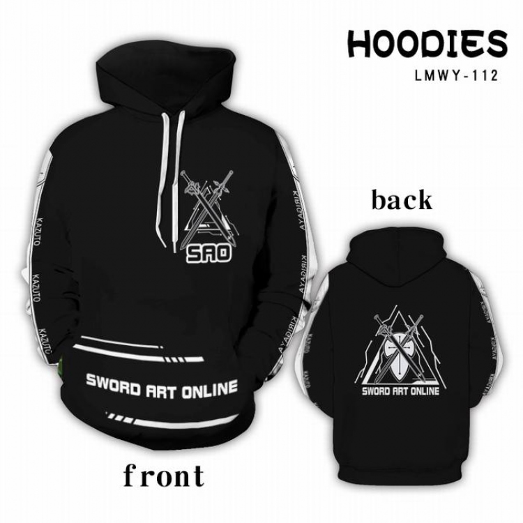 Sword Art Online Full color Hooded Long sleeve Hoodie 