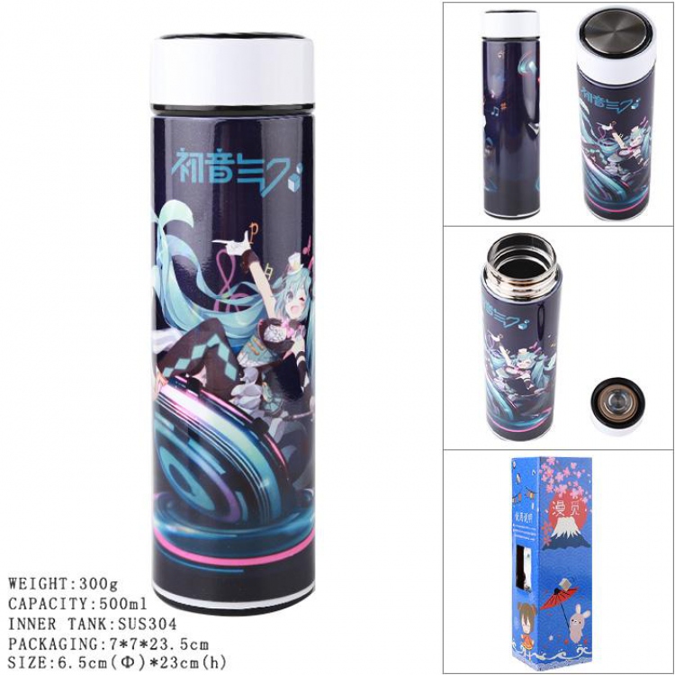 Hatsune Miku Full Color vacuum Double layer 304 stainless steel Thermos Cup