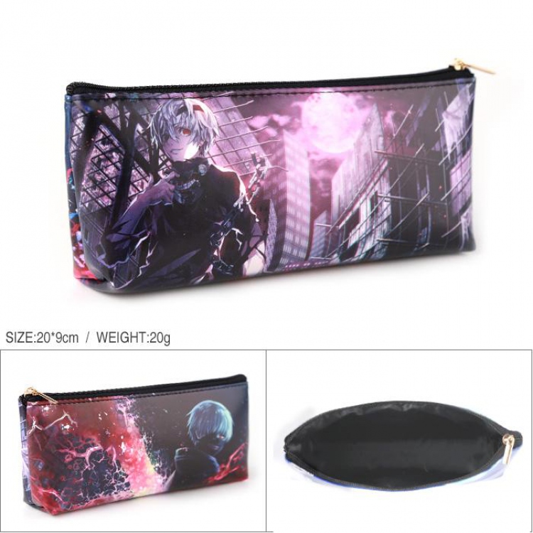 Tokyo Ghoul Full color PU zipper student pencil bag storage bag cosmetic bag