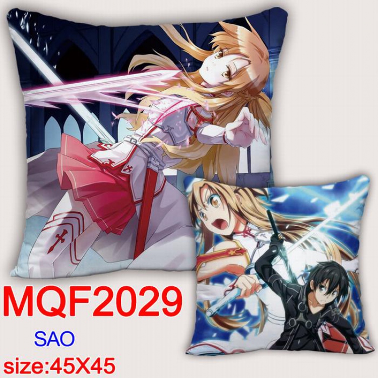 Sword Art Online Double-sided full color pillow dragon ball 45X45CM MQF 2029