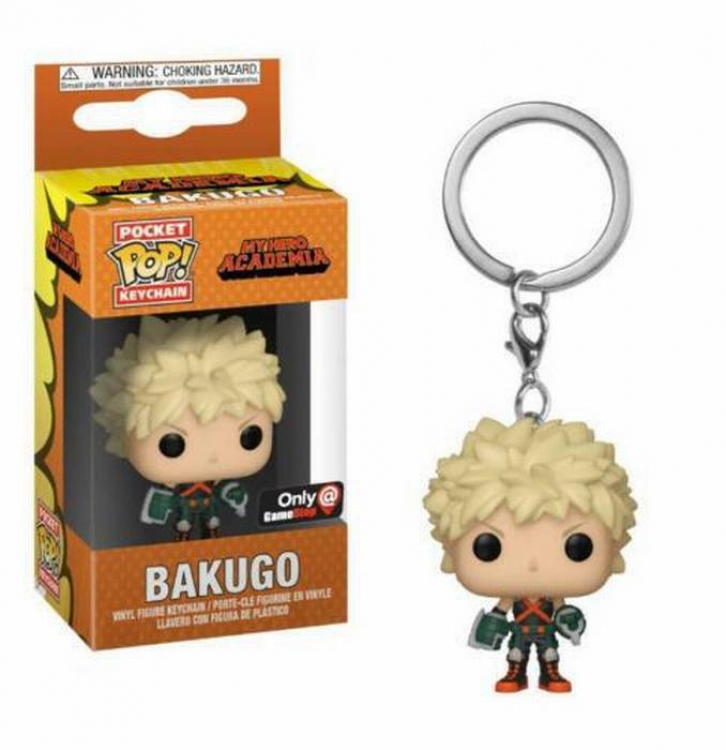 POP My Hero Academia Bakugou Katsuki Boxed Figure Keychain pendant 5CM