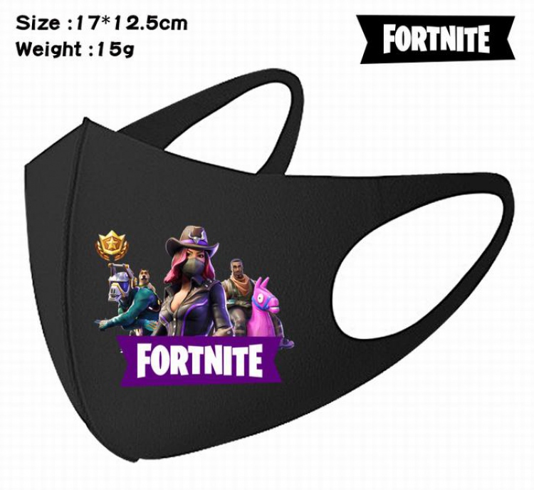 Fortnite-9A Black Anime color printing windproof dustproof breathable mask price for 5 pcs