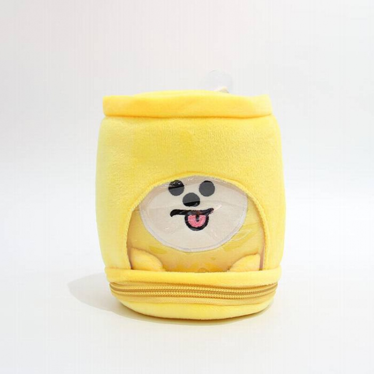 BTS Yellow Plush doll paper towel tube 20CM 0.090KG