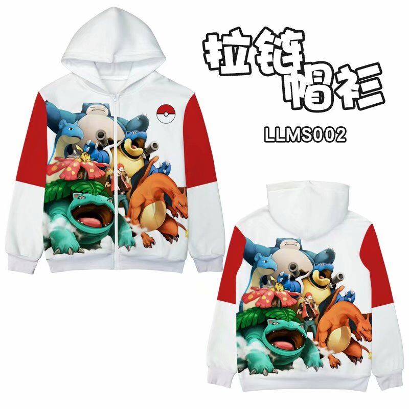 pokemon anime hoodie M L XL XXL