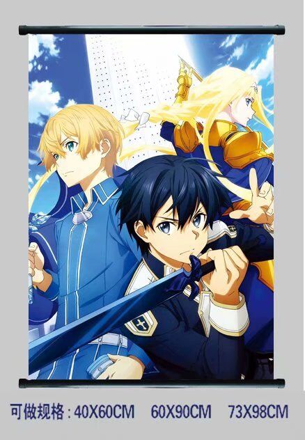 sword art online anime wallscroll 60*90cm