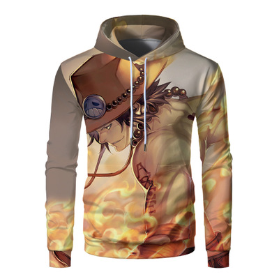 one piece ace anime hoodie 2xs to 4xl