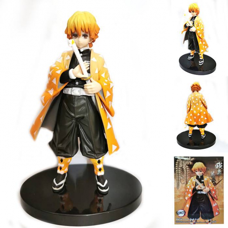 Demon Slayer Kimets Agatsuma Zenitsu Boxed Figure Decoration Model 16CM 208G