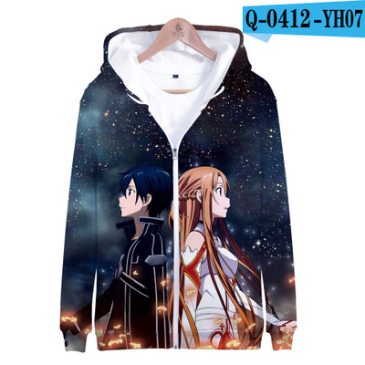 sword art online anime hoodie 2xs to 4xl