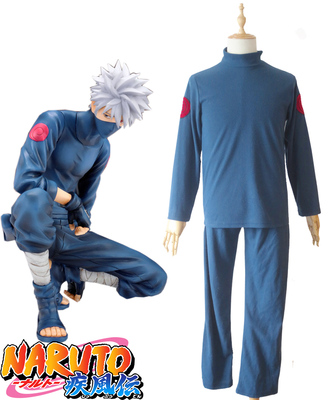 SBluuCosplay Anime Ninja Kakashi Cosplay Costume