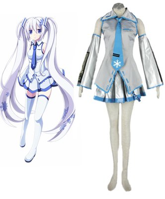 Vocaloid Snow Miku Cosplay Costume XXS XS S M L XL XXL XXXL 7 days prepare