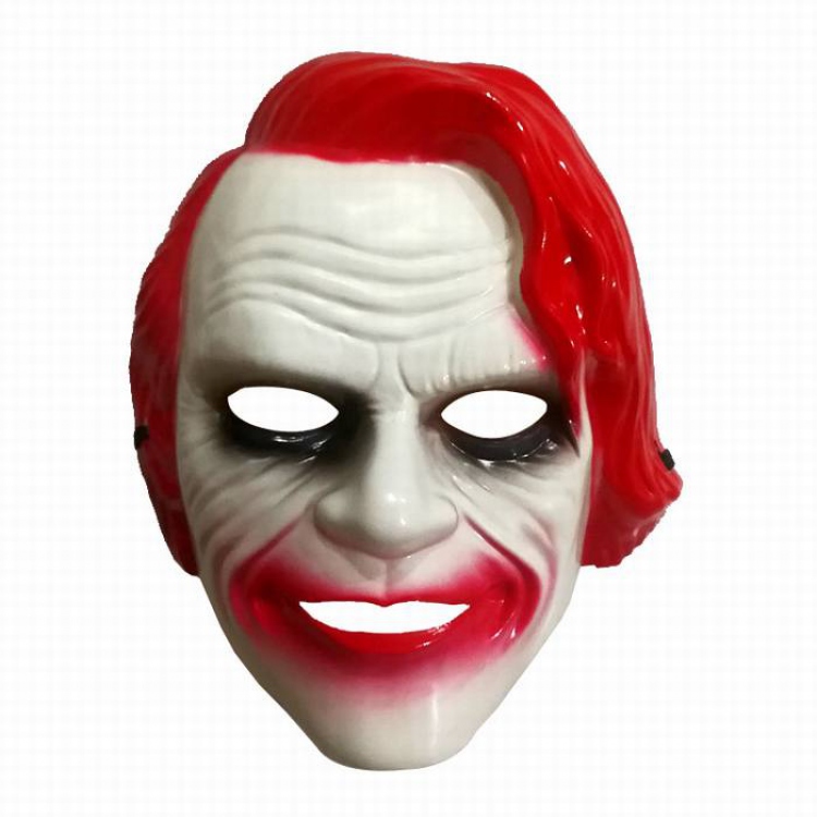 The Dark Knight Mask Red Halloween Mask Prom Props 80G 26X21CM a set price for 5 pcs