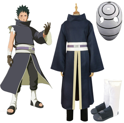 naruto shippuden uchiha obito kimono anime Cosplay Costume S M L XL XXL 7 days prepare