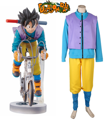 Dragonball Z Son Goku Bicycle Riding Suit Anime Cosplay Costume XXS XS S M L XL XXL XXXL 7 days prepare